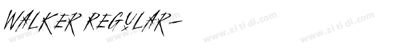 Walker Regular字体转换